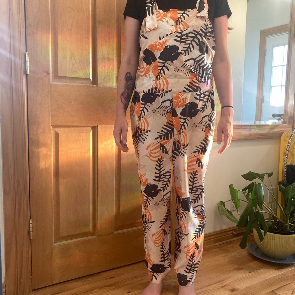 Indyeva Arin Tropical Print Jumpsuit Overalls